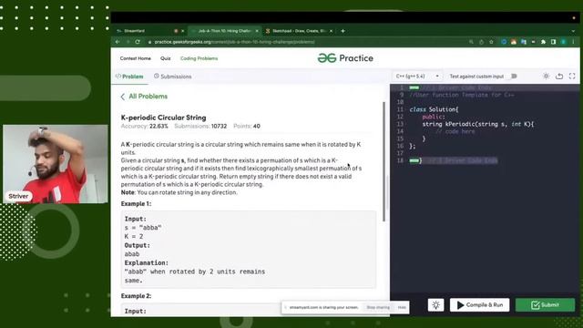 Job-A-thon 10 Post Contest Analysis | Raj Vikramaditya (Striver) | GeeksforGeeks смотреть онлайн