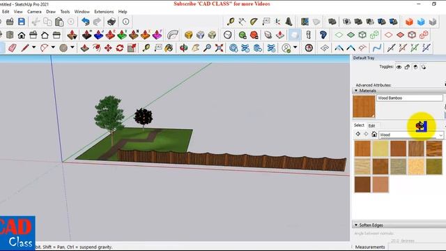 Sketchup 3D garden design Tutorial