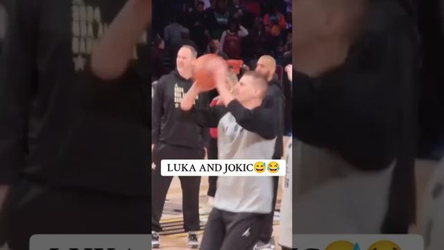 luka is so silly hahaha. #lukadoncic #nikolajokic #nbaallstar