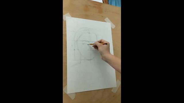 Рисование головы человека. Женский портрет.
