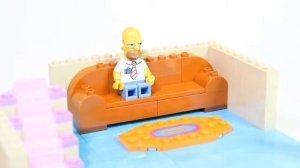 Дом Симпсонов из Лего конструктора.Обучающие и развивающие видео сборки из конструктора Лего.