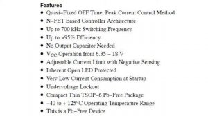 Ультракомпактный драйвер светодиодов NCL30100