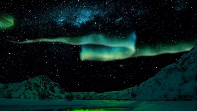 Northern Lights, Aurora Borealis [one hour video] смотреть онлайн