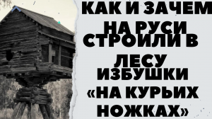 КАК И ЗАЧЕМ НА РУСИ СТРОИЛИ В ЛЕСУ ИЗБУШКИ «НА КУРЬИХ НОЖКАХ»