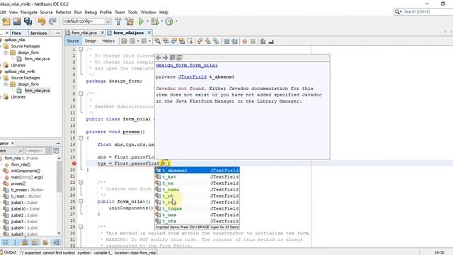 Belajar Anti Gagal Form Nilai sederhana Menggunakan Java NetBeans смотреть онлайн