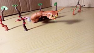 Зомби брахиозавр vs Горилла Мутант.#Plastiline animation
