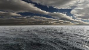 Бесплатный Футаж 4К - Фон океана в бесконечный цикл версия 04