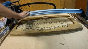 Адресная табличка из дуба на фрезерном станке с ЧПУ. Подробный процесс. CNC address plate. woodwork