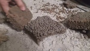 Керамзитобетон испытание на пятку. 5 суток выдержка