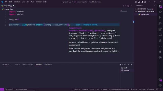 #1 Random Password generator | python tip and tricks #short
