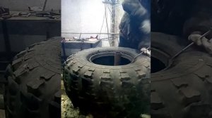 Обдирка покрышки КрАЗ "лаптежник" ВИ-3 часть 1