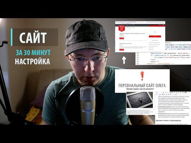 Настройка сайта Wordpress за 30 минут. Шаблоны, плагины, код. Сайт за вечер.