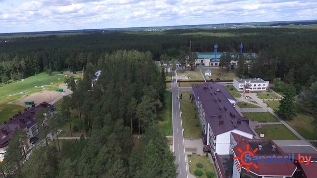 Санаторий Боровое - аэросъемка, Санатории Беларуси смотреть онлайн