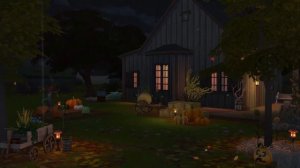 Autumn Farmhouse Ambience | Falling leaves and Rain Sounds