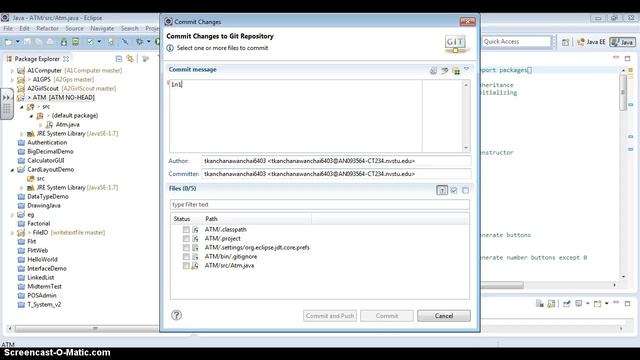 Commit and Push Java Code on Bitbucket смотреть онлайн