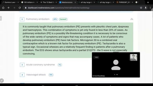Cardiology session 2 via medrevisions by Dr.Hwd смотреть онлайн