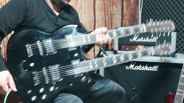 Gibson Eds1275 china Aliexpres(black) vs 1994 eds1275 Usa Red смотреть онлайн