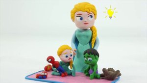 Эльза Халк торт шалость мультфильмы из пластилина плей до