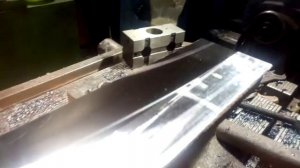 Фрезеровка рельсы для изготовления параллельки.