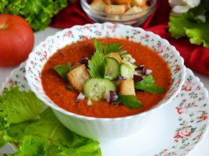 Гаспачо суп классический 🍅 Как приготовить ГАСПАЧО КЛАССИЧЕСКИЙ суп испанская кухня