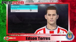 Pes 2018 Chivas Edson Torres Apariencia y Stats