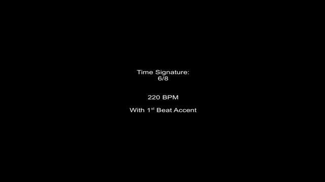 Metronome 6/8 220BPM w/ 1st Beat Accent смотреть онлайн