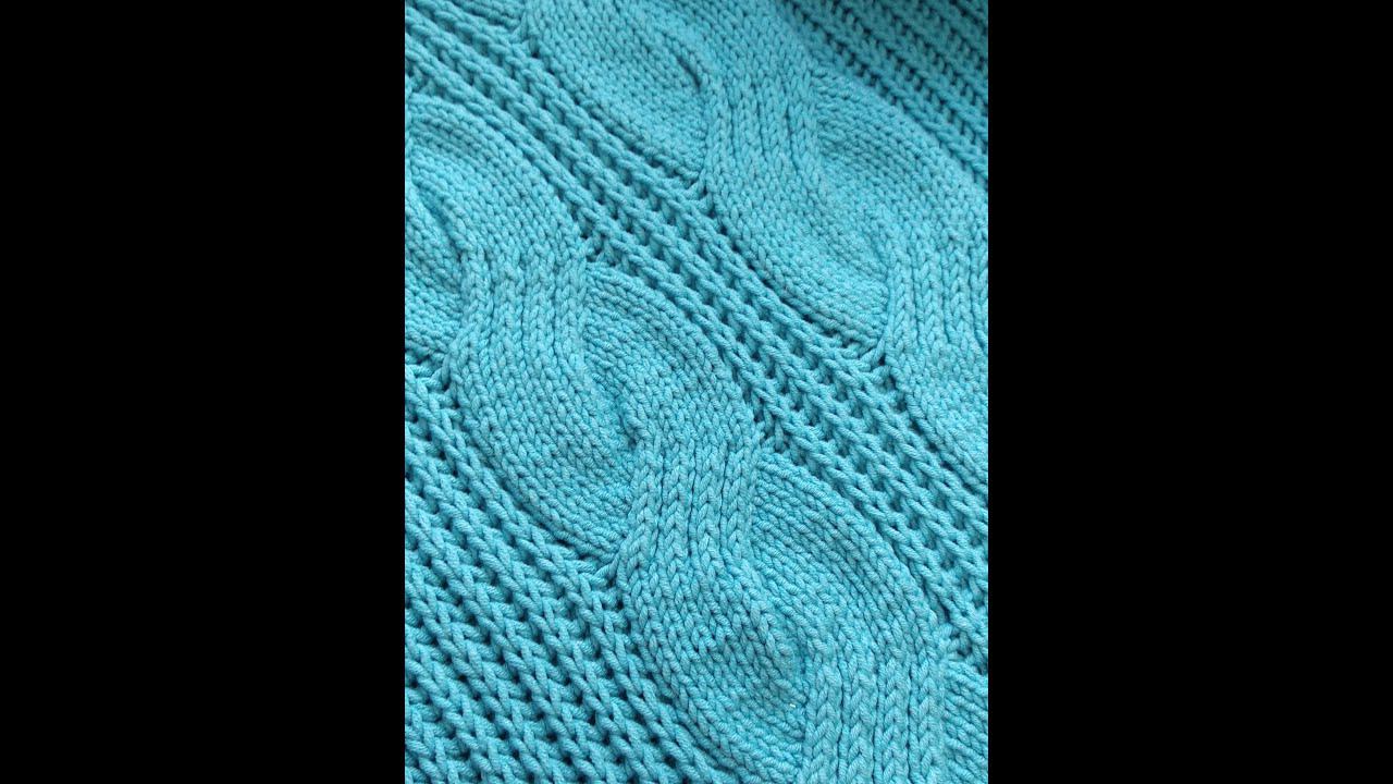 Плоская коса спицами. Мастер-класс. смотреть онлайн