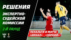 Решение ЭСК по эпизодам 6-го тура Мир РПЛ и матчу «Амкал» – «Зоркий»