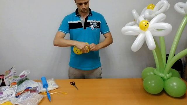 Букет из шаров своими руками. Подарок из шариков. смотреть онлайн