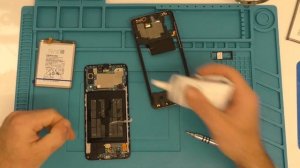 Samsung A70 Akku Battery Remplacement. Самсунг А70 Аккумуляторa Батареи.