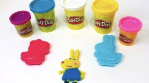 Лепим героев мультика Свинка Пеппа.Лепка для детей.