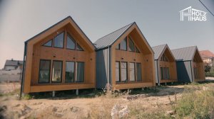 Строительство комплекса домов в стиле Бархаус (Barnhaus).