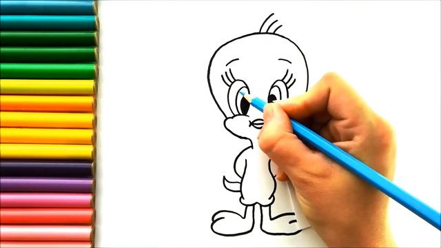 Твити Насыл Чизилир - Как нарисовать птичку Твити
