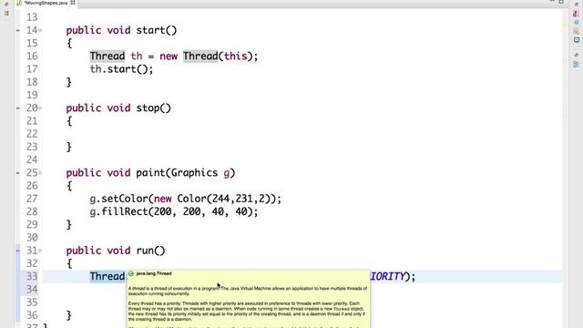 Applets Moving Shape смотреть онлайн