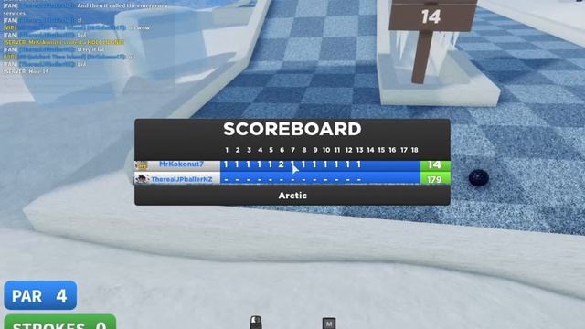 Arctic in 21 strokes! (Perfected) - Roblox super golf смотреть онлайн