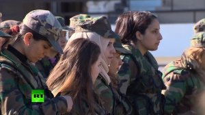 Будни женского батальона сирийской армии