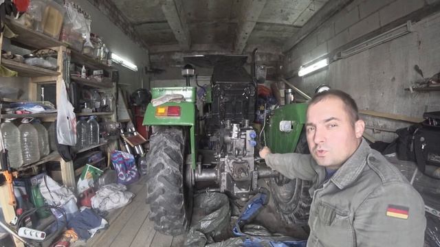 2022 Сентябрь. Суровый гаражный ремонт минитрактора. Тайна ВОМ и масла рычага подъёмника раскрыта. смотреть онлайн