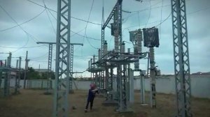 Отключение ЛР 110 кВ под напряжением.