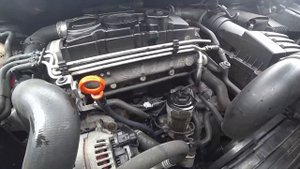 Замена масла на VW Touran 2.0 TDI сброс сервисного интервала и покупка батута...
