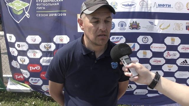Главный тренер КНИТУ-КАИ Азат Хидиятуллин после матча КНИТУ-КАИ-МПГУ (0:1) смотреть онлайн