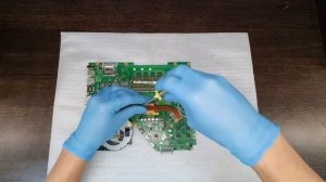 Asus X550C разборка сборка замена термопасты.disassembly assembly replacing thermal paste