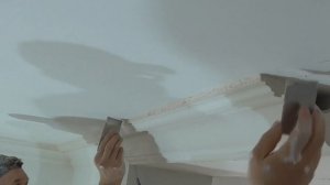 Установка ГИПСОВОЙ  лепнины на гипс.