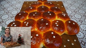 Сдобные Домашние Булочки ЁЛОЧКА БУЛОЧКА с Праздничной Начинкой Воздушные и Мягкие!!!