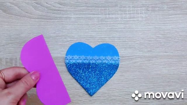Сердце из фоамирана с цветами. Поделки. Foamiran Heart With Flowers.  Crafts.
