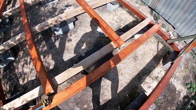 Беседка 3 на 4: Верхняя обвязка и каркас своими руками из бруса 100 на 100