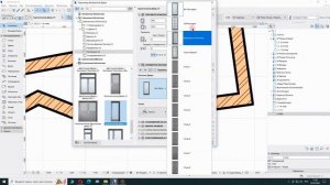 ArchiCAD. 2. Инструменты: стена, окно, дверь.