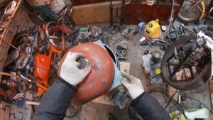 Буржуйка из баллона своими руками