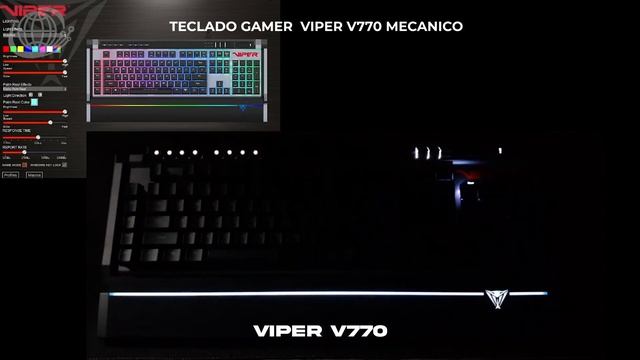 VIPER V770 TECLADO MECANICO GAMER CON SOFTWARE @mundodigitalcorp смотреть онлайн