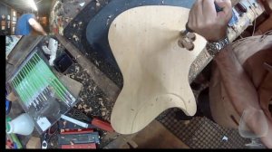 Sydney based Luthier designing and building custom guitars LIVE.