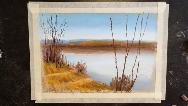 Ранняя весна. Урок по рисованию сухой пастелью. смотреть онлайн